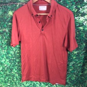 Linksoul Short Sleeve Polo Golf Shirt Orange Small